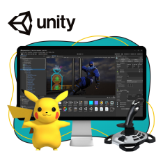 Мир игр на Unity 2D на популярном движке + AI-помощники - КИБЕРшкола программирования для детей, компьютерные курсы для школьников, начинающих и подростков - KIBERone г. Раменки