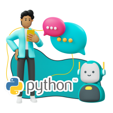 Умный чат-бот на Python - КИБЕРшкола программирования для детей, компьютерные курсы для школьников, начинающих и подростков - KIBERone г. Раменки