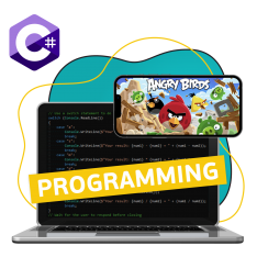 Программирование на C#. Удивительный мир 2D-игр - КИБЕРшкола программирования для детей, компьютерные курсы для школьников, начинающих и подростков - KIBERone г. Раменки